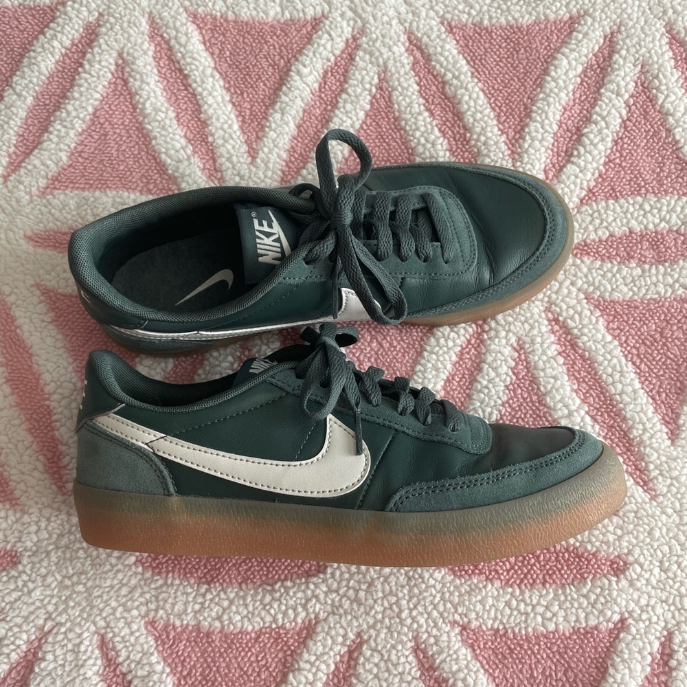 Nike Dark Green Sneakers with White Logo